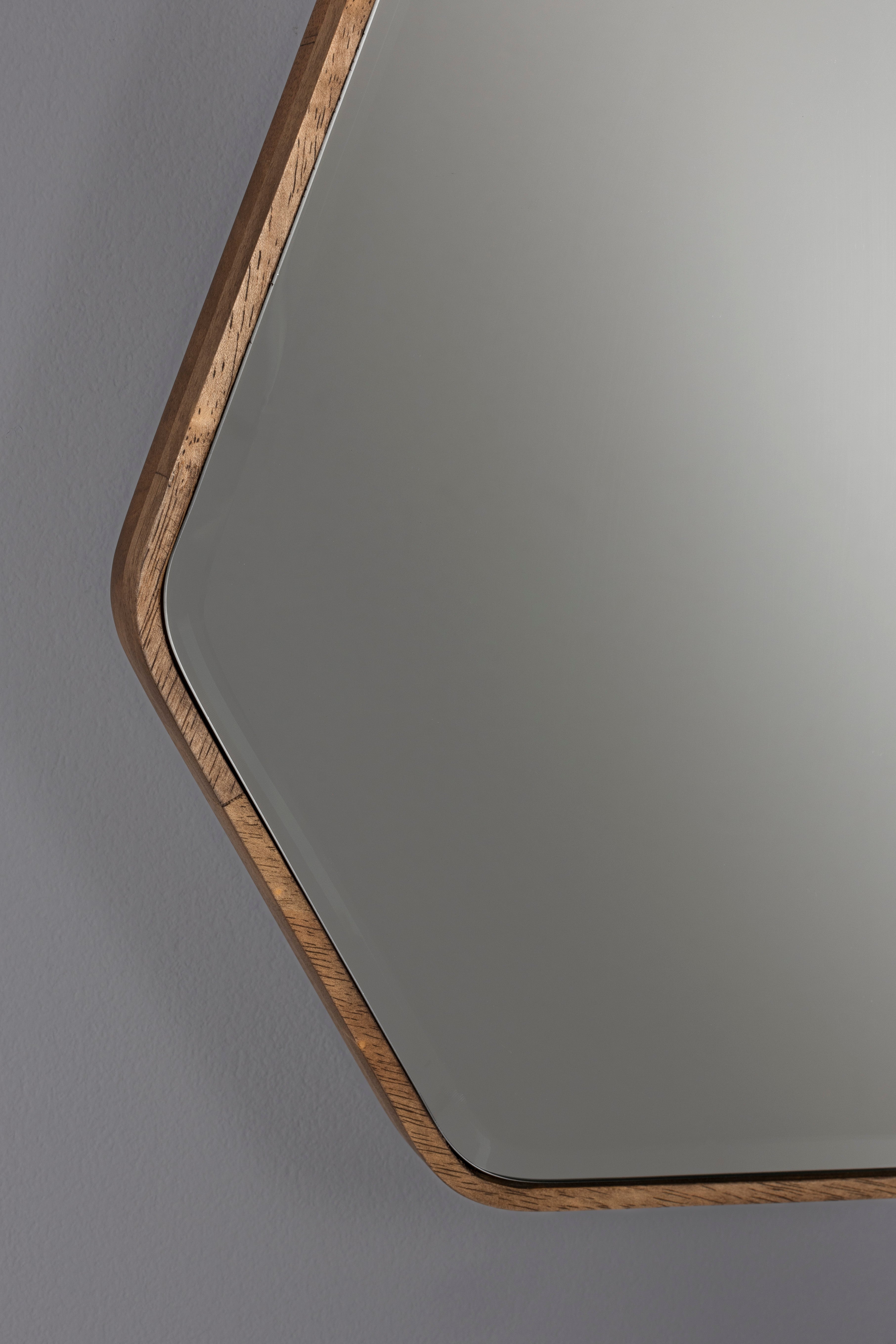 Dutchbone Bryn Abstract Natural Wood Wall Mirror